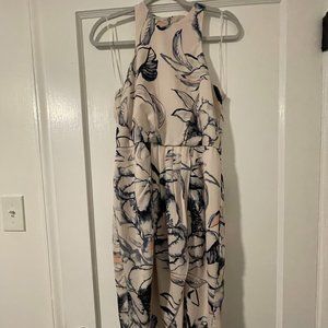 Chelsea28 Blue/Pink/Cream Floral Sleeveless Dress